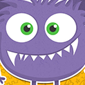 Daily Vector 197 - Purple monster