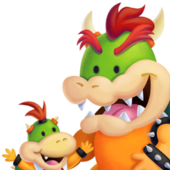 Bowser and Boswer Jr.