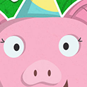 Daily Vector 303 - Birthday pig